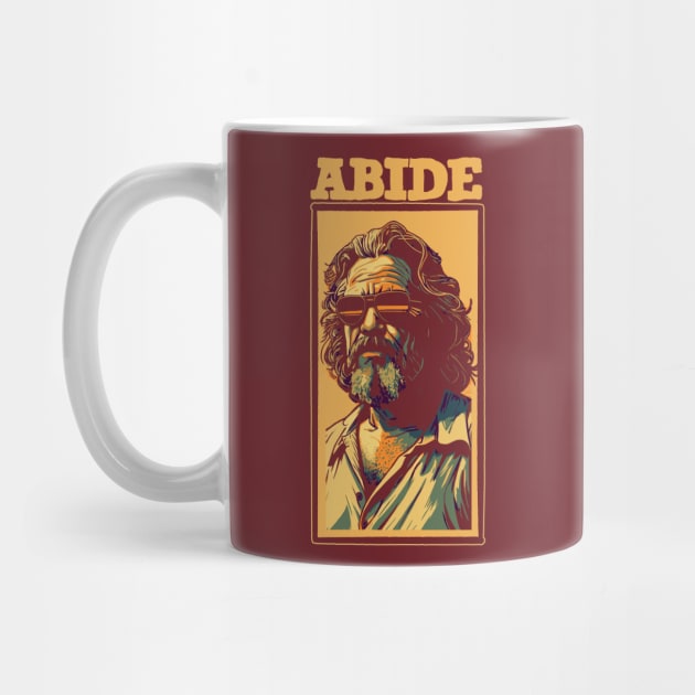 Abide - Vintage The Big Lebowski The Dude Street Art Design by GIANTSTEPDESIGN